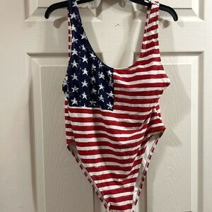 One piece all American swimsuit